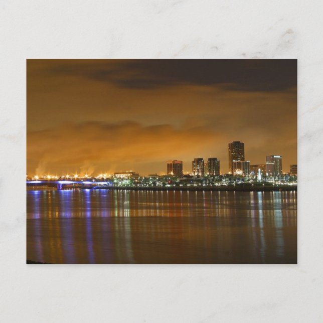 Postal Skyline de Long Beach (Anverso)