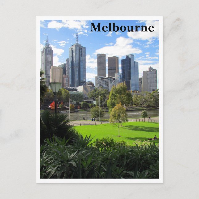Postal skyline de melbourne park (Anverso)