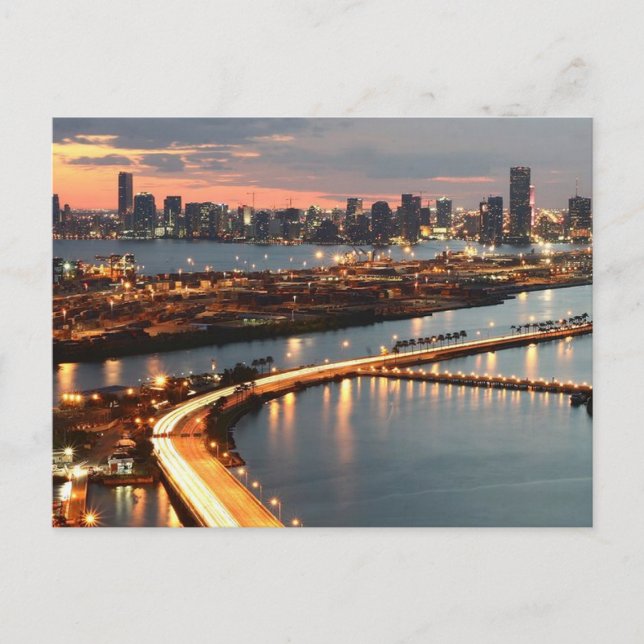 Postal Skyline de Miami (Anverso)