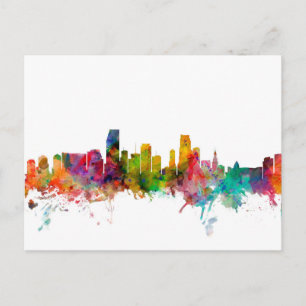 Postal Skyline de Miami Florida
