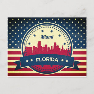 Postal Skyline de Miami Florida