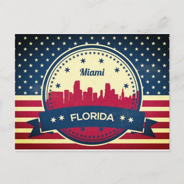 Postal Skyline de Miami Florida (Anverso)