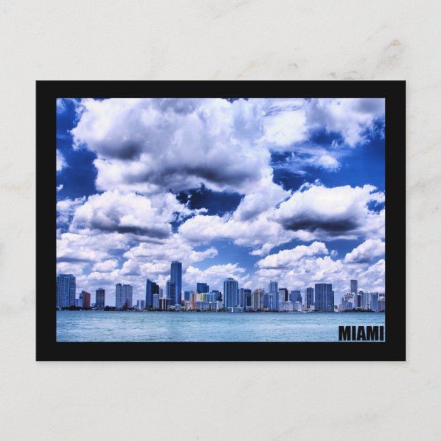 Postal Skyline de Miami - Postcard (Anverso)