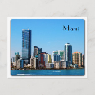 Postal Skyline de Miami - Postcard