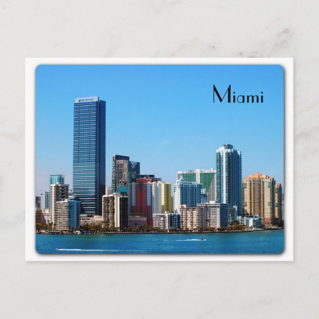 Postal Skyline de Miami - Postcard (Anverso)