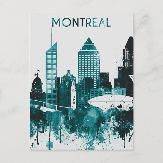 Postal Skyline de Montreal (Anverso)