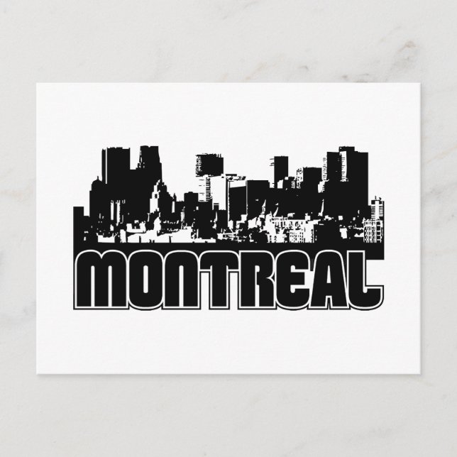 Postal Skyline de Montreal (Anverso)