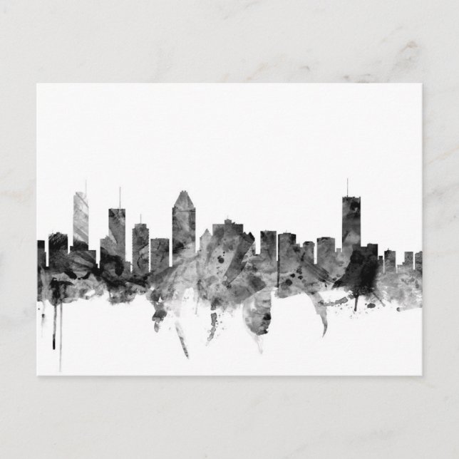 Postal Skyline de Montreal Canadá (Anverso)