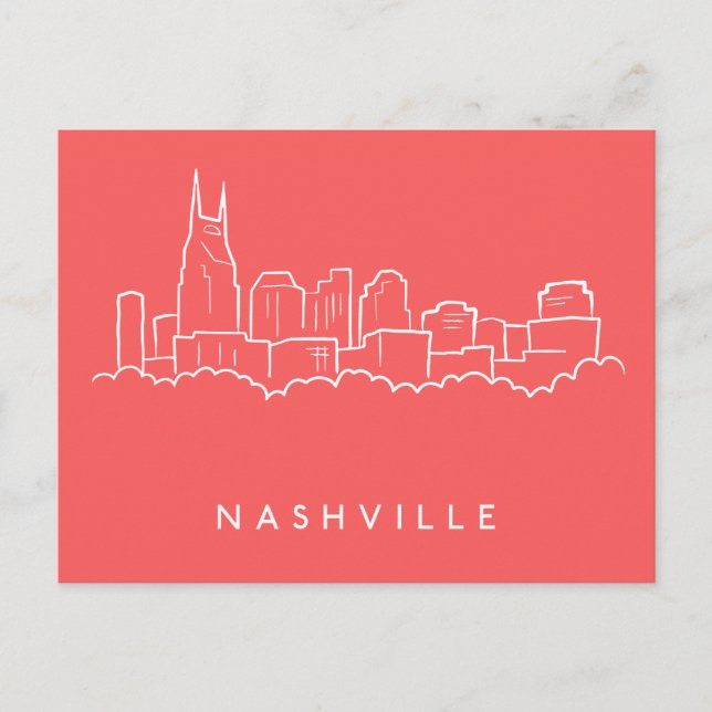 Postal Skyline de Nashville (Anverso)