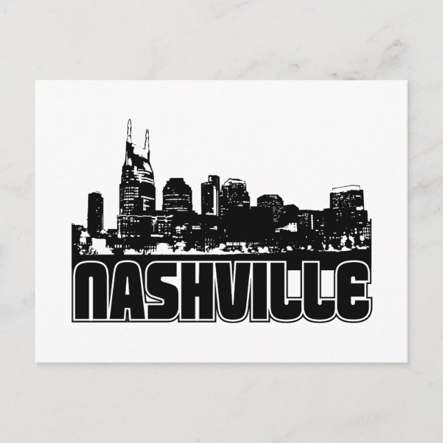 Postal Skyline de Nashville (Anverso)