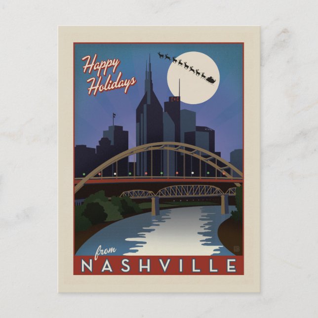 Postal Skyline de Nashville (Anverso)