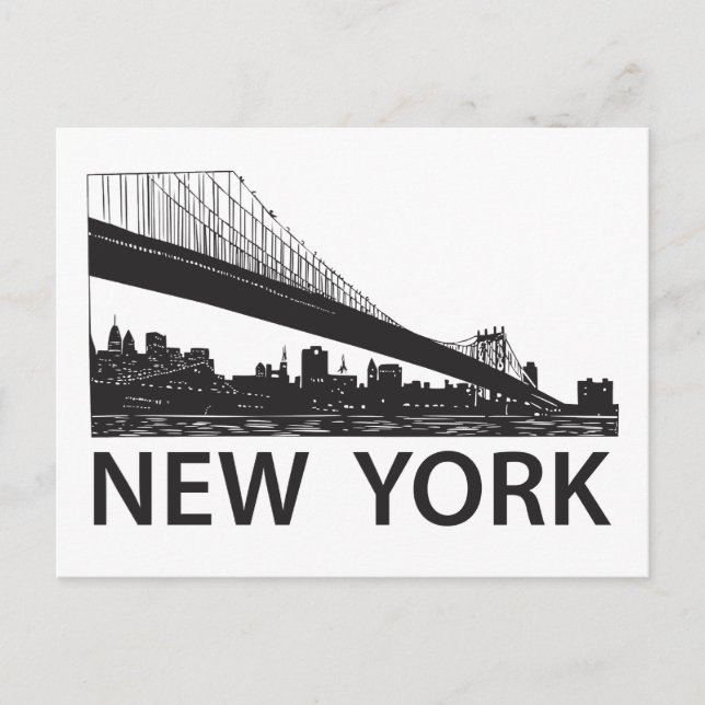Postal Skyline de Nueva York (Anverso)
