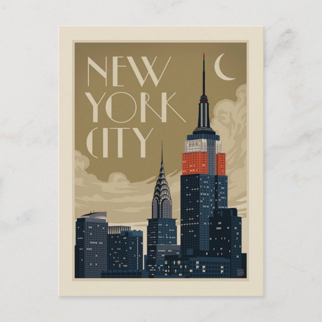 Postal Skyline de Nueva York (Anverso)