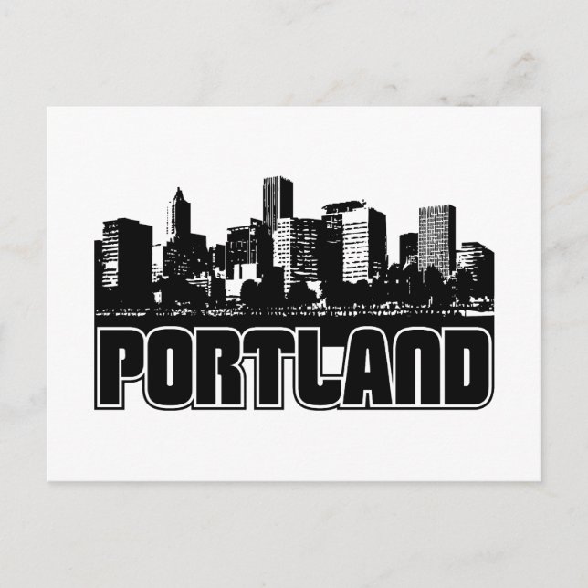 Postal Skyline de Portland (Anverso)