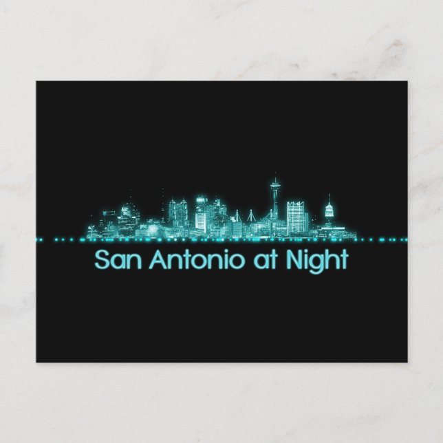 Postal Skyline de San Antonio (Anverso)