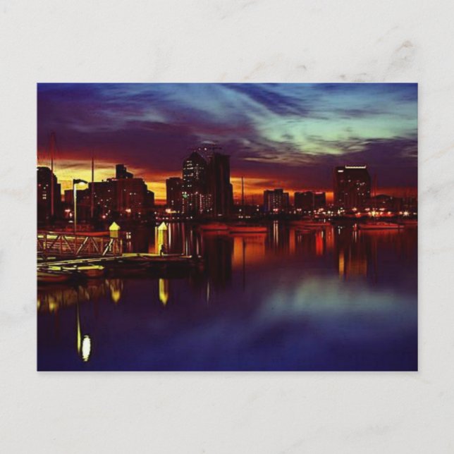 Postal Skyline de San Diego (Anverso)