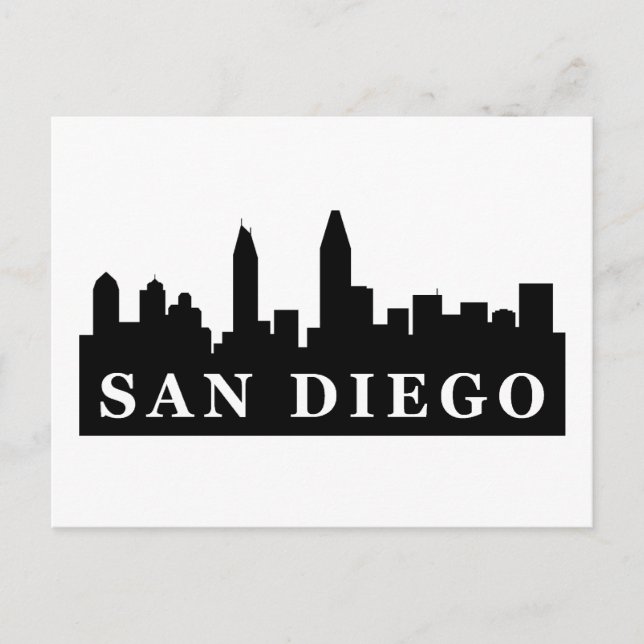Postal Skyline de San Diego (Anverso)