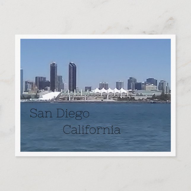 Postal Skyline de San Diego (Anverso)