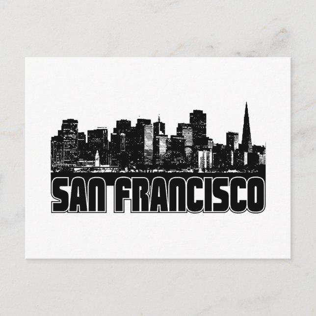 Postal Skyline de San Francisco (Anverso)
