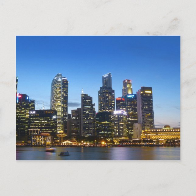 Postal Skyline de Singapur (Anverso)