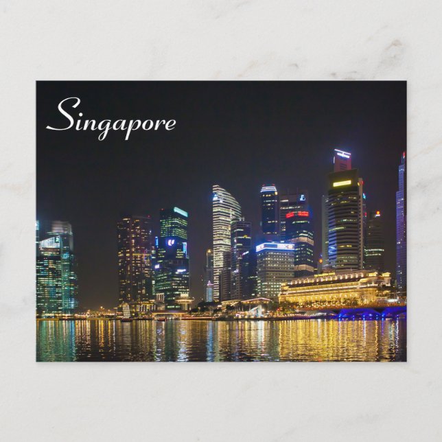 Postal Skyline de Singapur (Anverso)