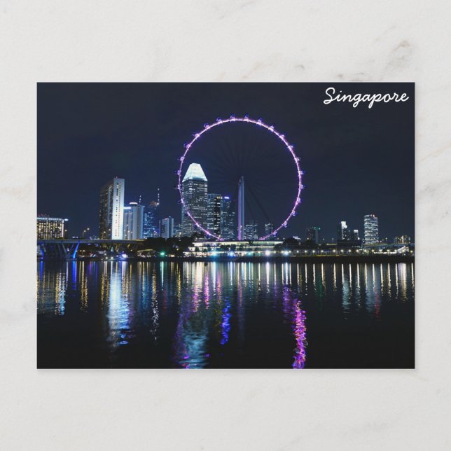 Postal Skyline de Singapur (Anverso)