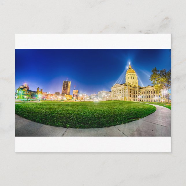 Postal Skyline de Topeka Kansas (Anverso)