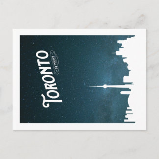 Postal Skyline de Toronto por noche - POSTCARD
