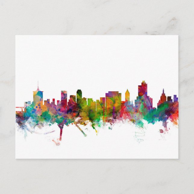Postal Skyline de Tulsa Oklahoma (Anverso)