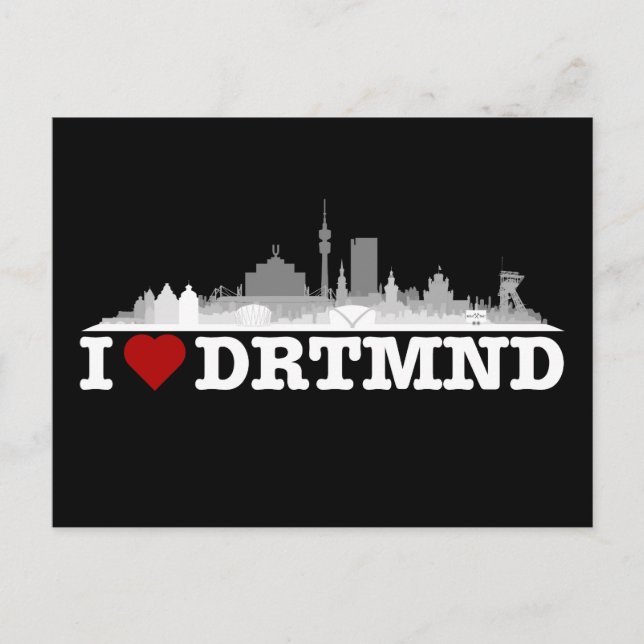 Postal Skyline Dortmund City - Postkarte (Anverso)