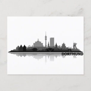 Postal Skyline Dortmund City - Postkarte