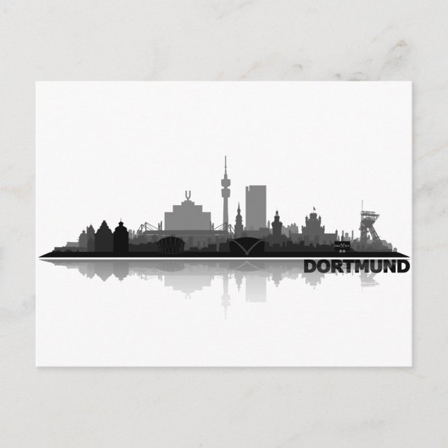 Postal Skyline Dortmund City - Postkarte (Anverso)