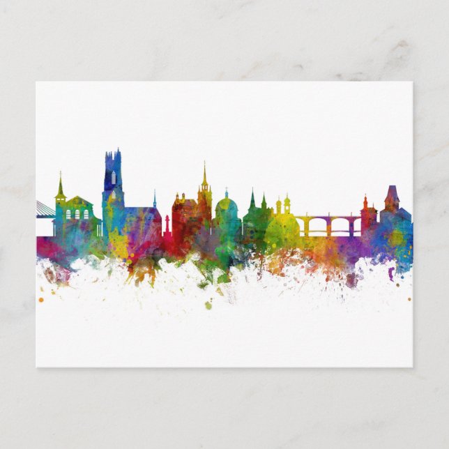 Postal Skyline Fribourg (Anverso)