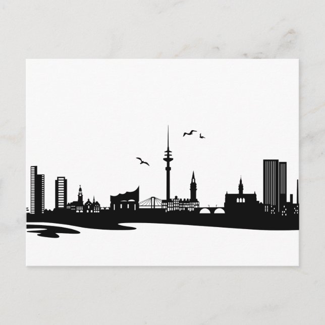 Postal Skyline Hamburg (Anverso)