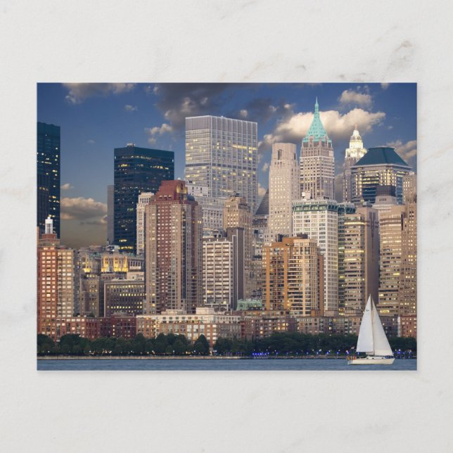 Postal Skyline Manhattan Hudson (Anverso)