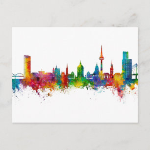 Postal Skyline Mannheim Alemania
