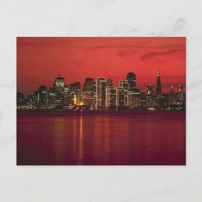 Postal Skyline Nitetime de San Francisco (Anverso)