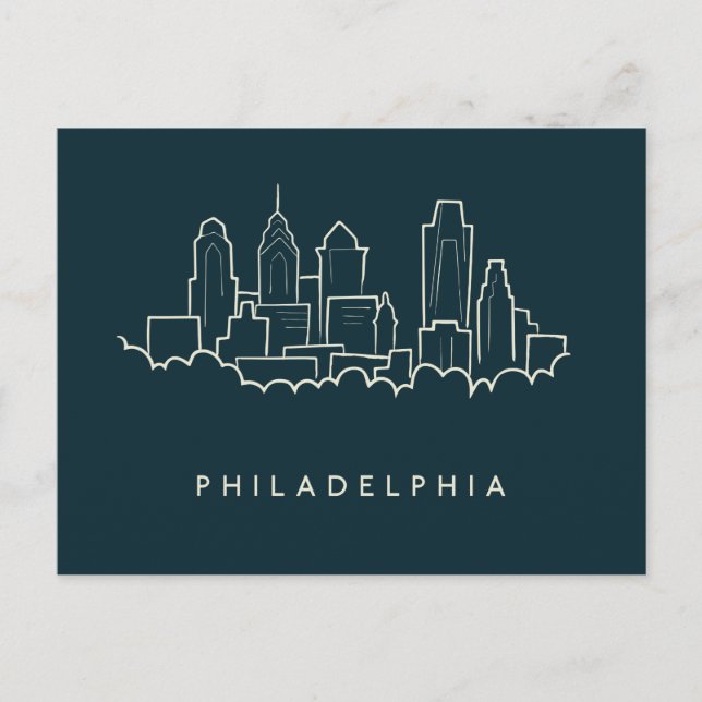 Postal Skyline Philadelphia Pennsylvania (Anverso)