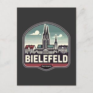 Postal Skyline Retro Bielefeld