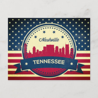 Postal Skyline Retro Nashville Tennessee
