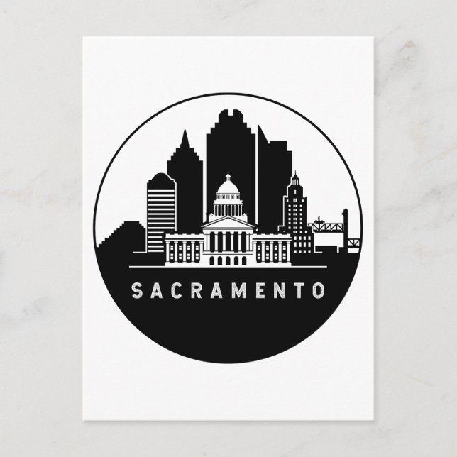 Postal Skyline Sacramento California (Anverso)