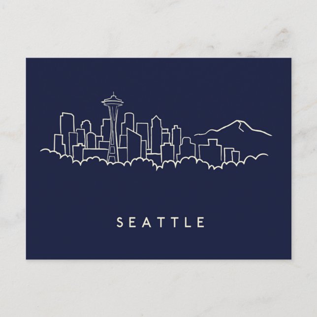 Postal Skyline Seattle (Anverso)