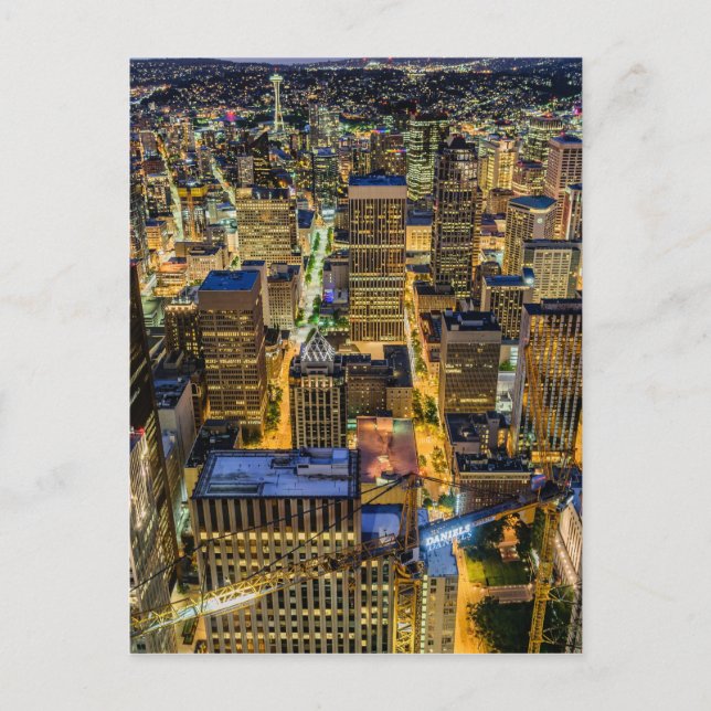 Postal Skyline Seattle en Dusk (Anverso)