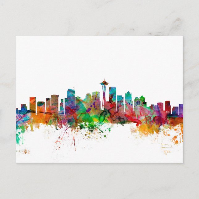 Postal Skyline Seattle Washington (Anverso)