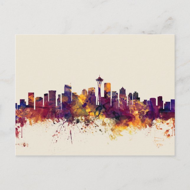 Postal Skyline Seattle Washington (Anverso)