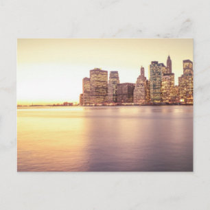 Postal Skyline Skyscraper - New York City Sunset