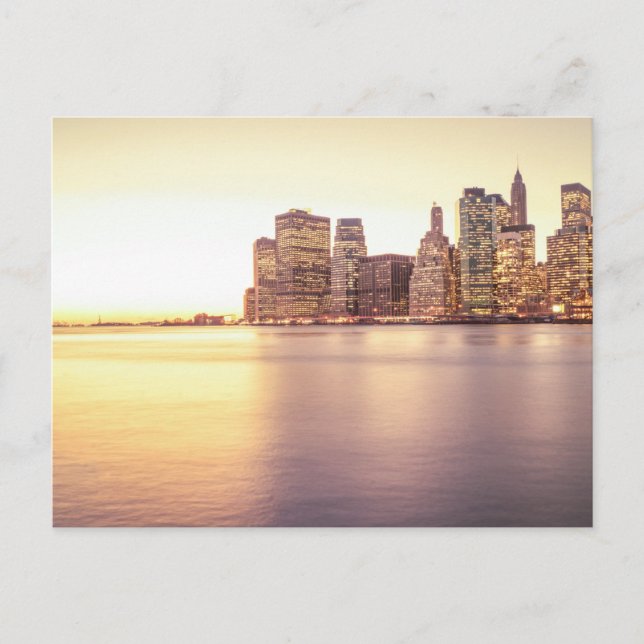 Postal Skyline Skyscraper - New York City Sunset (Anverso)