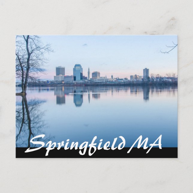 Postal Skyline springfield massachusetts (Anverso)