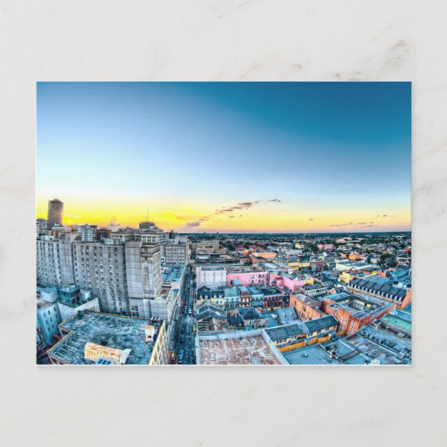 Postal Skyline Sunset (Nueva Orleans, LA) (Anverso)