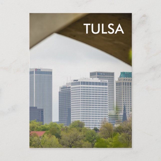 Postal skyline tulsa oklahoma (Anverso)